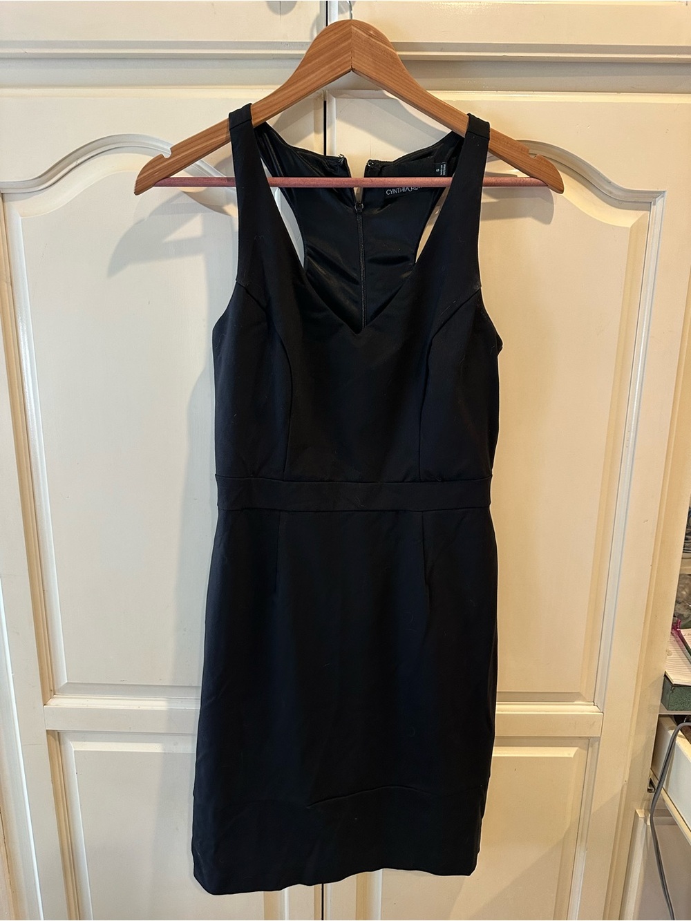 Cynthia Rowley Black Sleeveless Sheath Mini Dress
